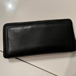 Coach Zip Around Wallet Pre-Owned Leather Repair Project